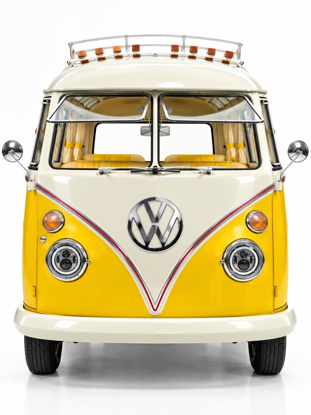 Yellow Sunflower VW Bus