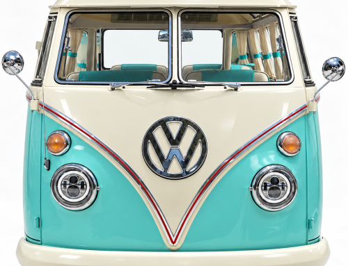 Pre-Order Crystal Blue VW Bus Samba Recreation